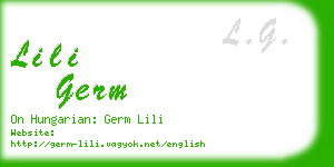 lili germ business card